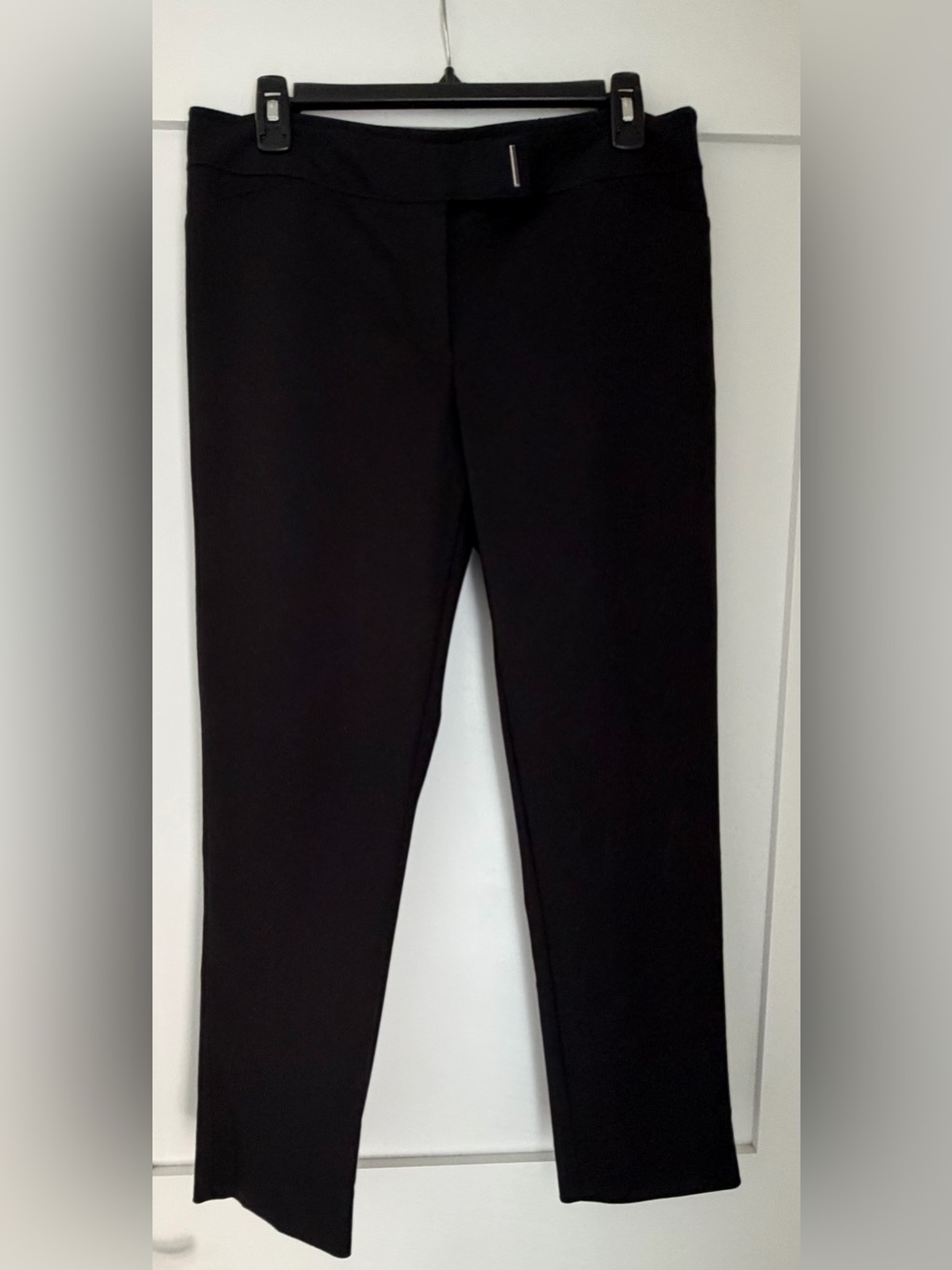 White House Black Market Perfect Form Black Straight-Leg Ankle Pants